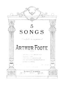 Partition , Song Like a Rose Should Be (low voix), 5 chansons, Op.72