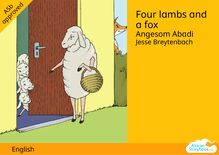 Four lambs and a fox