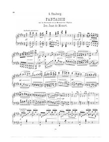 Partition complète, Grande Fantaisie sur la Sérénade et le Menuet de  Don Juan , Op.42