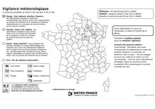 Météo France : Carte de la vigilance météorologique (6 mai 2013)