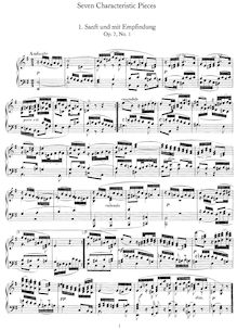 Partition complète, 7 Piano pièces, Op.7, Mendelssohn, Felix par Felix Mendelssohn