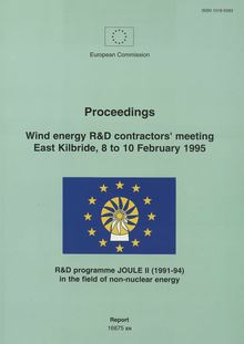 Proceedings - Wind energy R& D contractors  meeting, East Kilbride, 8 to 10 February 1995