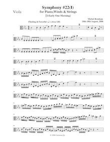 Partition altos, Symphony No.22, C minor, Rondeau, Michel