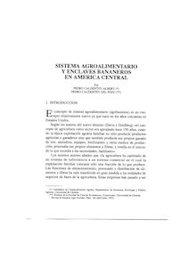 Sistema agroalimentario y enclaves bananeros en America Central