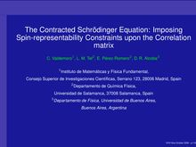 The Contracted Schrödinger Equation: Imposing Spin representability Constraints upon the Correlation
