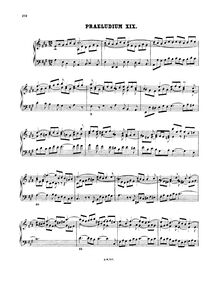 Partition Prelude et Fugue No.19 en A major, BWV 888, Das wohltemperierte Klavier II