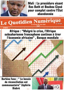 Quotidien numérique d’Afrique n°1574 - du samedi 06 mars 2021