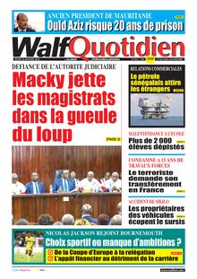 Walf Quotidien N° 9251 - Du jeudi 26 janvier 2023