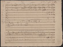 Partition compositeur’s autograph manuscript: partition compléte, fragment, Kyrie en A minor, D.755