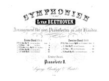 Partition Piano 2, Symphony No.1 en C, Op.21, C major, Beethoven, Ludwig van