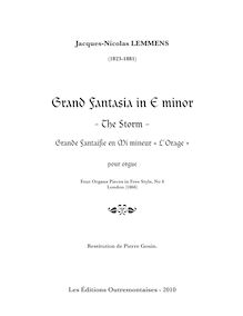 Partition complète, Four orgue pièces en pour Free Style, Lemmens, Jacques-Nicolas
