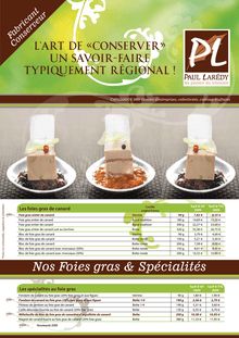 Nos Foies gras & Spécialités