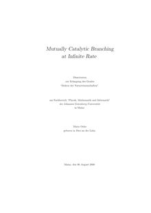 Mutually catalytic branching at infinite rate [Elektronische Ressource] / Mario Oeler