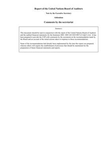audit recommendations-jan 2006 final
