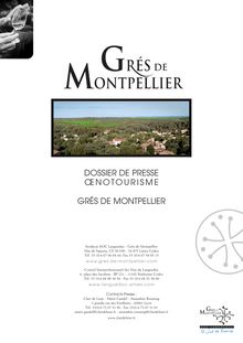 DP oenotourisme - Gres de Montpellier : Appellation contrôlée ...