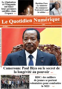 Le Quotidien Numérique d’Afrique n°2068 - du mercredi 9 novembre 2022