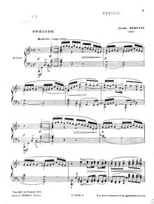 Partition complète,  Bergamasque, Debussy, Claude par Claude Debussy