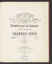 Partition Miserere du « Trovatore » de Verdi - Paraphrase du Concert (S.433), Collection of Liszt editions, Volume 4