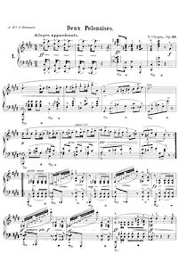 Partition complète, Deux Polonaises, Chopin, Frédéric par Frédéric Chopin