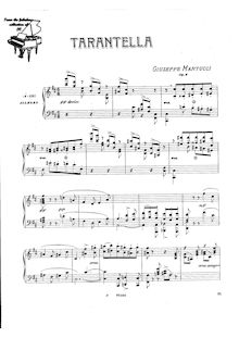 Partition complète, Tarantella, Op.6, Martucci, Giuseppe