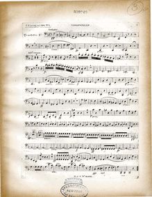 Partition violoncelle parties, Deux quatuors brillants, Op.224, Czerny, Carl