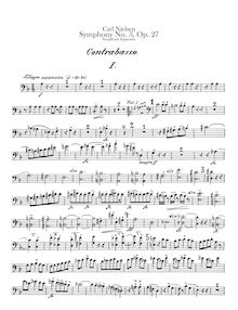 Partition Basses, Symphony No.3, Op.27 Sinfonia Espansiva, Nielsen, Carl