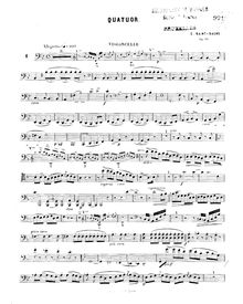 Partition violoncelle, Piano quatuor, Op.41, Saint-Saëns, Camille