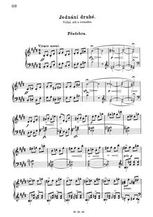 Partition complète, pour Two Widows, Dvě vdovy ; Zwei Witwen par Bedřich Smetana