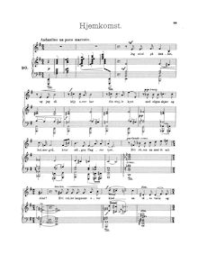 Partition complète (norvégien text), 5 chansons of Norway, Op.58