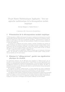 Projet Master Mathématiques Appliquées : Vers une approche ...
