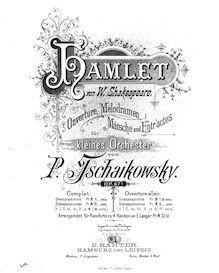 Partition complète, Hamlet, Гамлет, Tchaikovsky, Pyotr