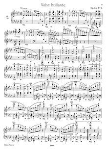 Partition complète (clean), valses, Chopin, Frédéric