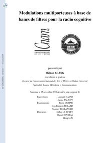 Utilisation des modulations multiporteuses à base de bancs de filtres pour l application à la radio cognitive, Filter Bank based MultiCarrier (FBMC) for Cognitive Radio Systems