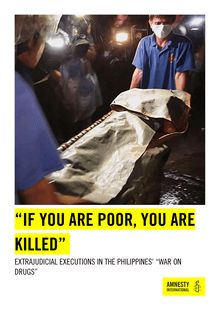 Rapport Amnesty International sur les Philippines : "Si vous êtes pauvres, vous êtes morts"