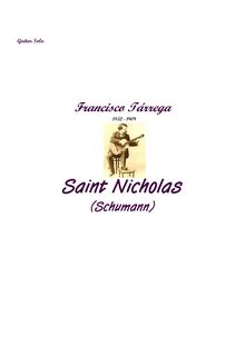 Partition complète, Saint Nicholas, (Schumann), A minor, Tárrega, Francisco