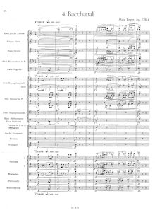 Partition I, Bacchanal, 4 Tone poèmes after Arnold Böcklin, Op.128