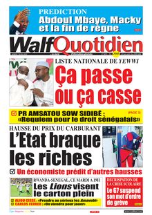 Walf Quotidien n°9059 - Du mardi 7 juin 2022