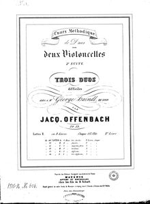 Partition Book II, Duos pour 2 violoncelles, Op.53, Duos pour 2 Violoncelles, Op.53