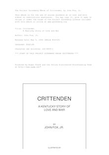 Crittenden - A Kentucky Story of Love and War