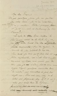 Brouillon de la lettre d excuse d André Gide à Marcel Proust