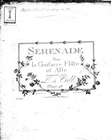Partition parties complètes, Sérénade, Op.47, Call, Leonhard von