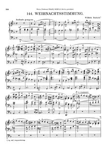 Partition complète, Weihnachtsstimmung und Trio, Prelude on  Es ist ein Ros entsprungen  and Trio