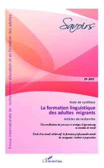 La formation linguistique des adultes migrants