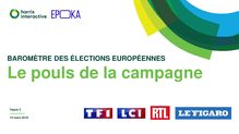 Baromètre des élections européennes : le pouls de la campagne