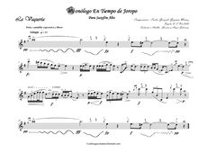 Partition , La vaquería, Work pour alto saxophone solo, G, Guzmán-Muñoz, Carlos Gonzalo