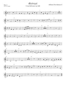 Partition viole de basse 1, octave aigu clef, madrigaux, Ferrabosco Sr., Alfonso par Alfonso Ferrabosco Sr.