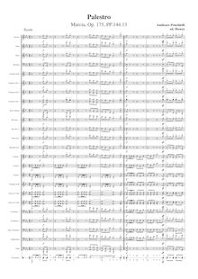 Partition complète (moderne orchestration), Marcia No.29, Palestro, Op.175