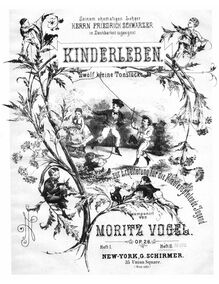Partition complète, front cover, Kinderleben, 12 Little Pieces