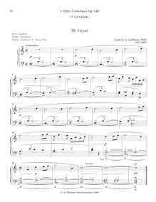 Partition , Verset (C major), L’Office Catholique, Op.148, Lefébure-Wély, Louis James Alfred par Louis James Alfred Lefébure-Wély