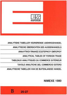Analytical tables of foreign trade - Nimexe 1980, imports/exports